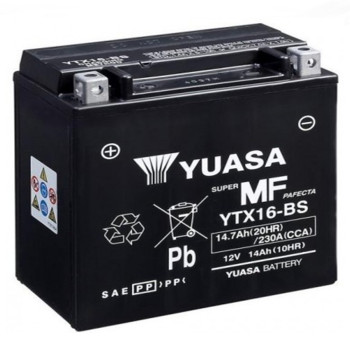 Μπαταρία Μοτοσυκλέτας Yuasa YTX16-BS 12V 14Ah
